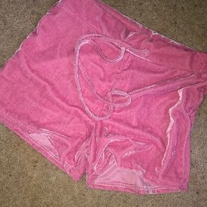 Velvet lounge shorts